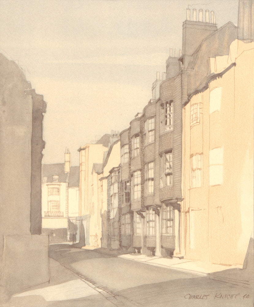 BRIGHTON. 3-12 Charles Street. Sussex. By Charles Knight 1949 old print